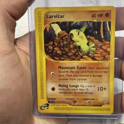 Larvitar 89/147 Aquapolis E-Reader - Vintage WOTC Pokemon Card Vtg LP Nintendo - Image 1