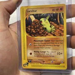 Larvitar 89/147 Aquapolis E-Reader - Vintage WOTC Pokemon Card Vtg LP Nintendo - Image 2