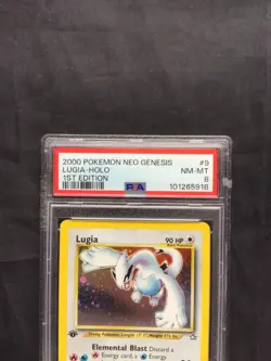 Pokemon Cards: 1st Edition Neo Genesis Rare Holo: Lugia 9/111: PSA 8 - Image 3