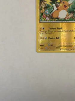 Pokemon TCG Raichu Card 28/111 Reverse Holo XY Furious Fists - Image 5