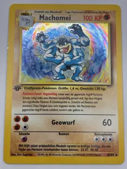 Machamp / Machomei - 1st Edition - Pokemon Card - 8/102 - Base Set - German HP - Image 2