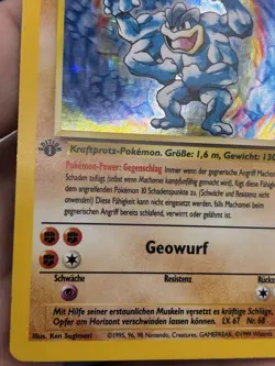 Machamp / Machomei - 1st Edition - Pokemon Card - 8/102 - Base Set - German HP - Image 5
