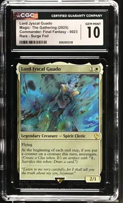 LORD JYSCAL GUADO Final Fantasy Surge Foil Rare CGC 10 MTG - Image 1