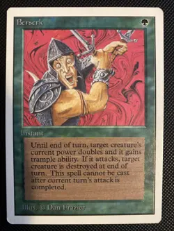 English - MTG Berserk - LP - Unlimited Edition - Image 1