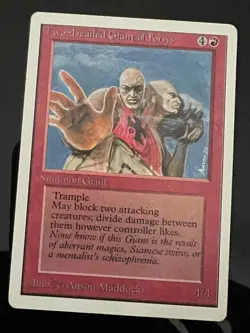 Magic the Gathering MTG Unlimited Two-Headed Giant of Foriys LP+ (Beta Bob) - Image 1