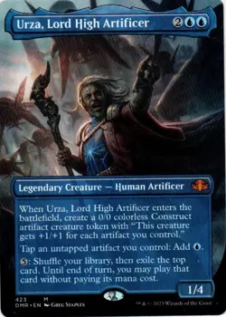 MTG: Dominaria Remastered: Borderless Urza, Lord High Artificer: LP Condition - Image 1
