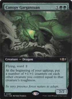 Canopy Gargantuan (Extended Art) Tarkir Dragonstorm Regular Rare #85 NM MTG - Image 1