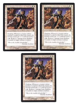 Zhalfirin Crusader x3 Visions White Rare MTG Magic the Gathering Homelands LP-EX - Image 1
