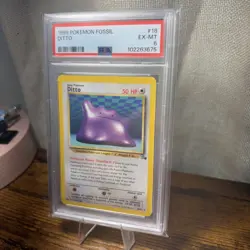 Ditto 1999 Pokemon Fossil #3/62 PSA 6 EX-MINT - Image 2