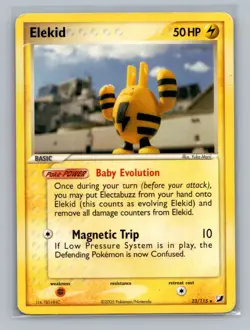 Pokemon TCG Elekid 23/115 Unseen Forces Normal LP - Image 1
