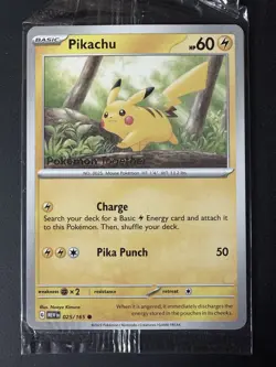 Pikachu Pokemon Together - Pikachu Promo Card + Envelope + Fun Pack - Image 1