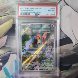 2023 Charmander 44 Black Star Promo Pokemon SV: Obsidian Flames PSA 8 NM-MT - Image 1