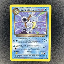 🔥20/82 Dark Blastoise TCG Team Rocket Non-Holo Rare Pokemon WOTC TCG - Image 2