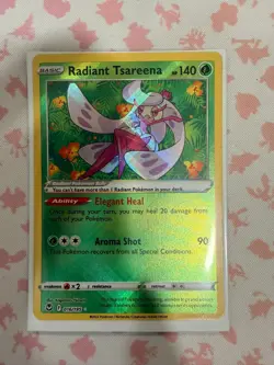 Pokemon Radiant Tsareena 016/195 Silver Tempest Ultra Rare Holo NM - Image 1