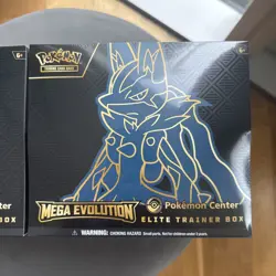 Pokemon TCG Mega Evolution Pokemon Center ETB Lucario & Gardevoir Pair Sealed - Image 2