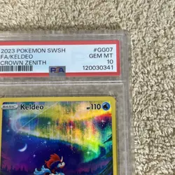 2023 Pokemon SWSH Crown Zenith Keldeo #GG07 Gem Mint PSA 10 - Image 4