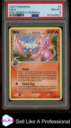 MEW POKEMON - POP SERIES 5 3/17 2007 DEUTSCH PSA 8 - Image 1