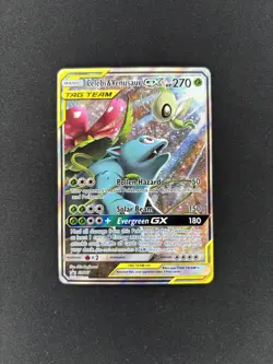 Celebi & Venusaur GX SM167 Sun & Moon Tag Team Black Star Promo Pokemon NM/MINT - Image 1