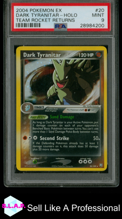 DARK TYRANITAR TRR-COSMOS-JESSIE TD POKEMON EX TEAM ROCKET RETURNS 2004 20 PSA 9 - Image 1
