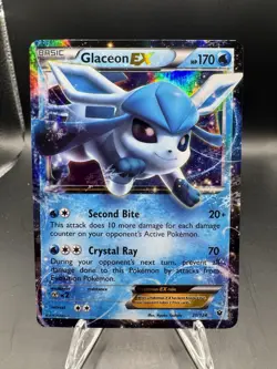 Pokemon TCG Glaceon EX 20/124 XY Fates Collide Ultra Rare - Image 1