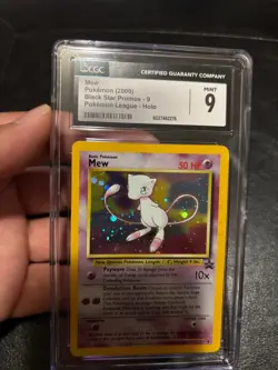 CGC 9 MINT MEW Holo Black Star Promo Pokemon League #9 Pokemon 2000 RARE VINTAGE - Image 1
