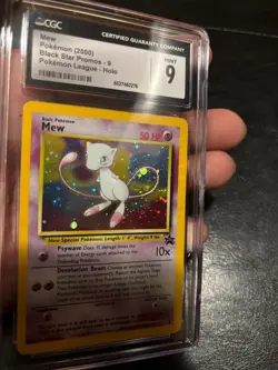 CGC 9 MINT MEW Holo Black Star Promo Pokemon League #9 Pokemon 2000 RARE VINTAGE - Image 2