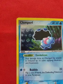 Pokemon: Clamperl #58/101 Hidden Legends Reverse Holo 2004 Vintage - LP - I7 - Image 3