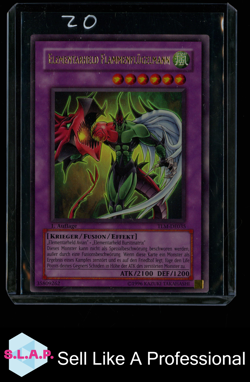 ELEMENTARHELD FLAMMENFLUGELMANN TLM-DE035 KONAMI YU-GI-OH! 1. AUFLAGE 1996 GER - Image 1