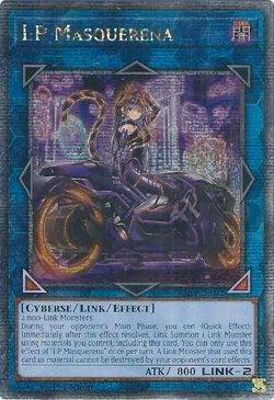 YUGIOH I:P MASQUERENA 1ST EDITION QUARTER CENTURY SECRET RARE NM RA02-EN042 - Image 1