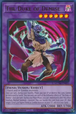 Yugioh The Duke of Demise - MZTM-EN033 - Ultra Rare 1st Edition - Image 1