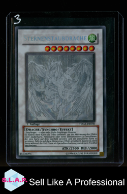 STERNENSTAUBDRACHE TDGS-DE040 2008 DEUTSCH 1ST EDITION YUGIOH GHOST RARE - Image 1