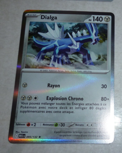 POKEMON MEGA EVOLUTION CARD HOLO CARTE Dialga 095/132 MEG ME01 FR MINT 2025 - Image 1