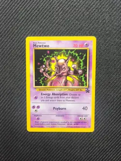 Mewtwo #14 Black Star Promo Pokemon Card | Vintage Stamped 1st Pokemon Movie - Image 1
