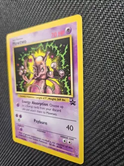 Mewtwo #14 Black Star Promo Pokemon Card | Vintage Stamped 1st Pokemon Movie - Image 2