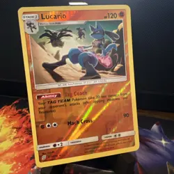 Pokemon Lucario Reverse Holo Rare Card 117/236 Unified Minds - Image 1