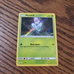 Morelull 3/18 Rare Pokemon TCG Card Mint/NM Detective Pikachu Holo - Image 1