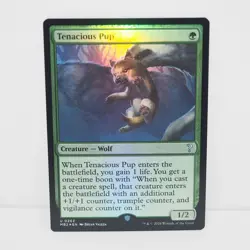 Magic The Gathering Tenacious Pup Foil Card MB2 EN Used - Image 1