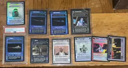 Star Wars CCG Lot Of Ten Cards (nine singles and one graded card) Ten Total - Image 1