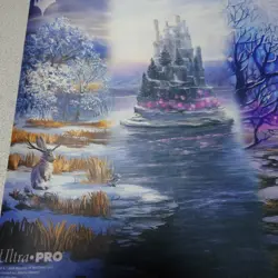 MTG Snow Covered Land Playmat Secret Lair Ultra Pro Case New - Image 2