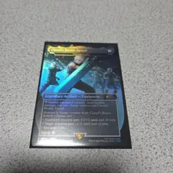 MTG Final Fantasy Secret Lair Cloud's Buster Sword Borderless Foil NM - Image 1