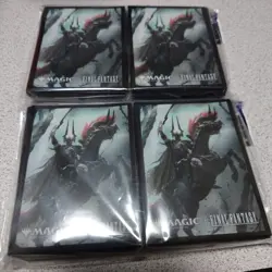 MTG Summon Barbarian Odin Sleeves 100 Pack 2 Set Final Fantasy Ultra Pro New - Image 1