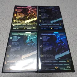 MTG Final Fantasy Barbarian Odin Foil Borderless Set of 4 NM - Image 1