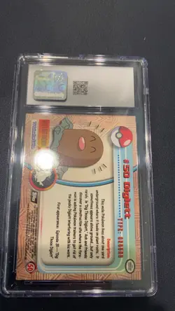 topps Pokemon TV Animation Edition Series 1 Rainbow Holo Foil #50 Diglett - Image 2