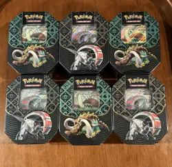 (6) FACTORY SEALED-NEW- Pokemon TCG Paldean Fates Great Tusk & Iron Treads - Image 1