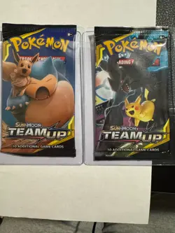 Pokemon TCG: Sun & Moon - Team Up Complete Art Set (Lot of 4 Packs) - Image 4