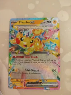 Carte Pokemon Pikachu Ex 057/191 Etincelles Deferlantes EV08 SSP Neuf Fr - Image 1