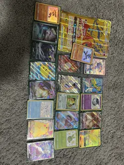 *LOT OF POKEMON CARDS* Mixed Lot, Oversized Promo, Shiny Lucario, Charizard Vmax - Image 1