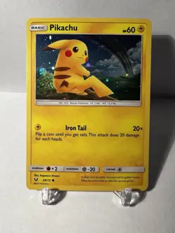 Pikachu Cosmos Holo 28/73 - Pokemon - Shining Legends NM - Image 1
