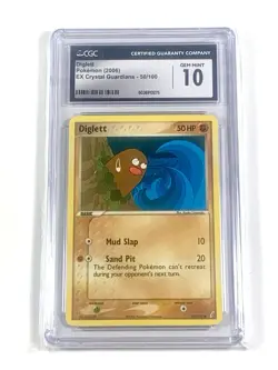 Diglett 50/100 Pokemon EX Crystal Guardians CGC 10 - Image 1