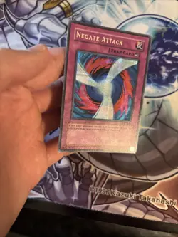 (55) YUGIOH Negate Attack TSC-003 Unlimited Prismatic Secret Rare LP/MP - Image 2